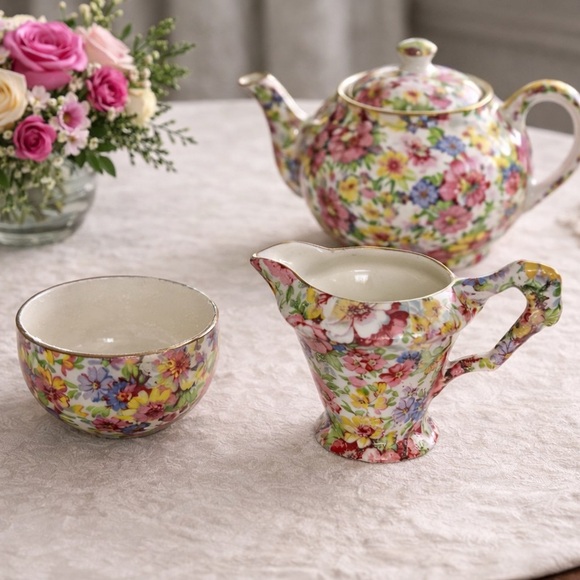 James Kent Other - James Kent Du Barry Chintz Cream & Sugar